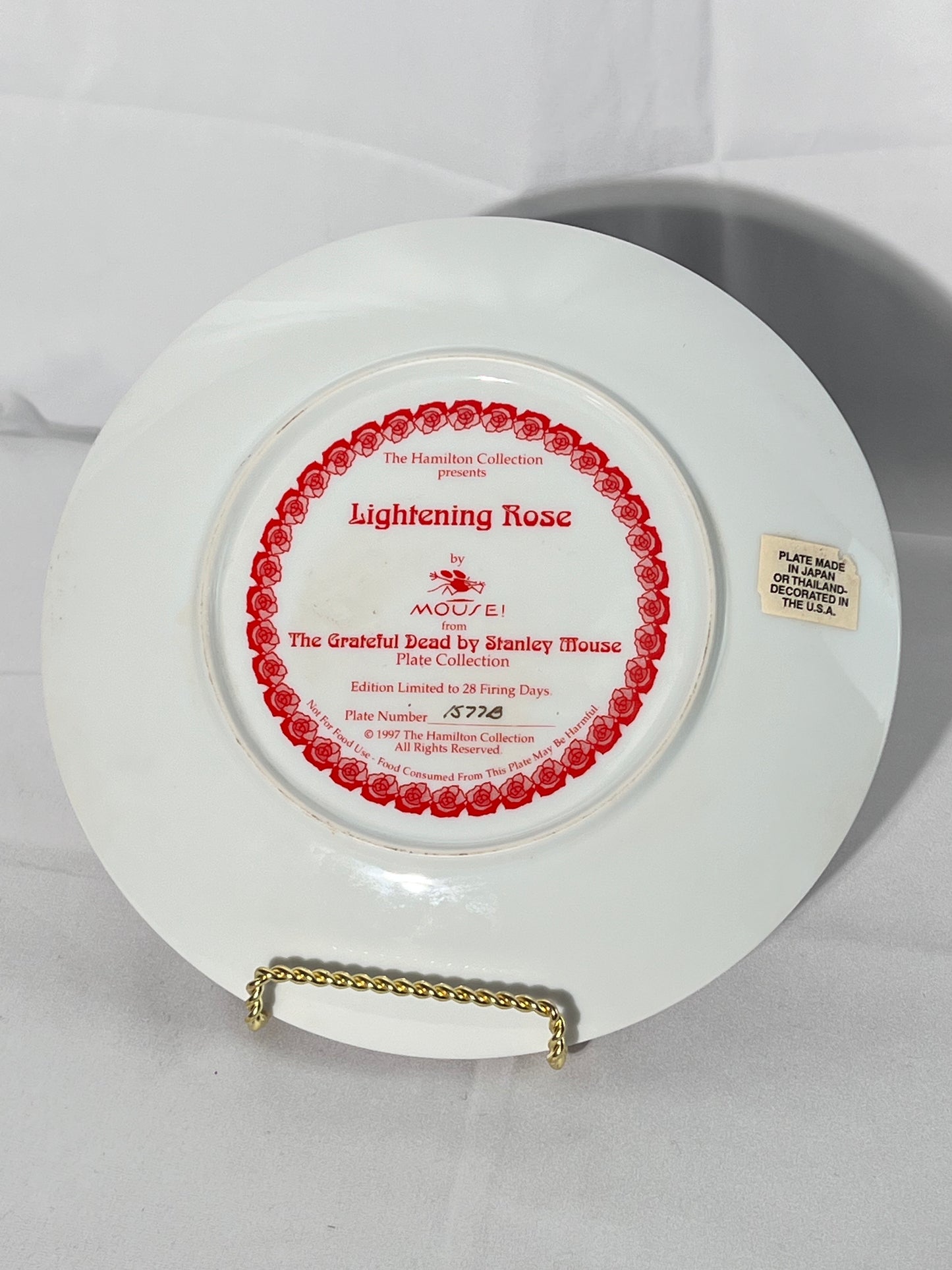 The Grateful Dead - Lightening Rose - the Hamilton collection-mouse-1997 -number 1577B