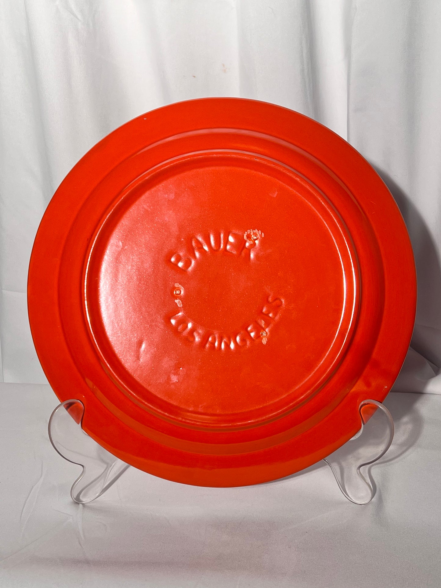 Bauer - Los Angeles - 13” Serving Platter- Orange- vintage