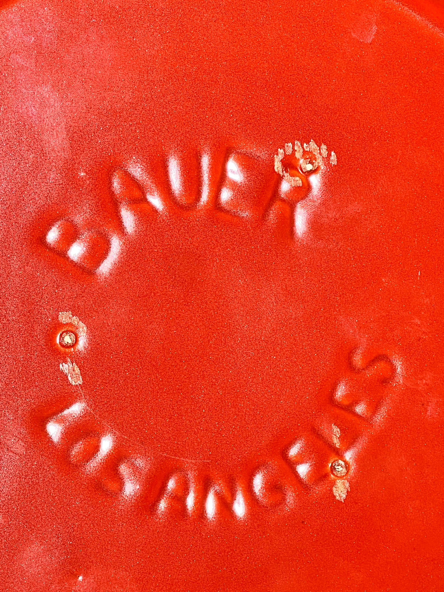 Bauer - Los Angeles - 13” Serving Platter- Orange- vintage