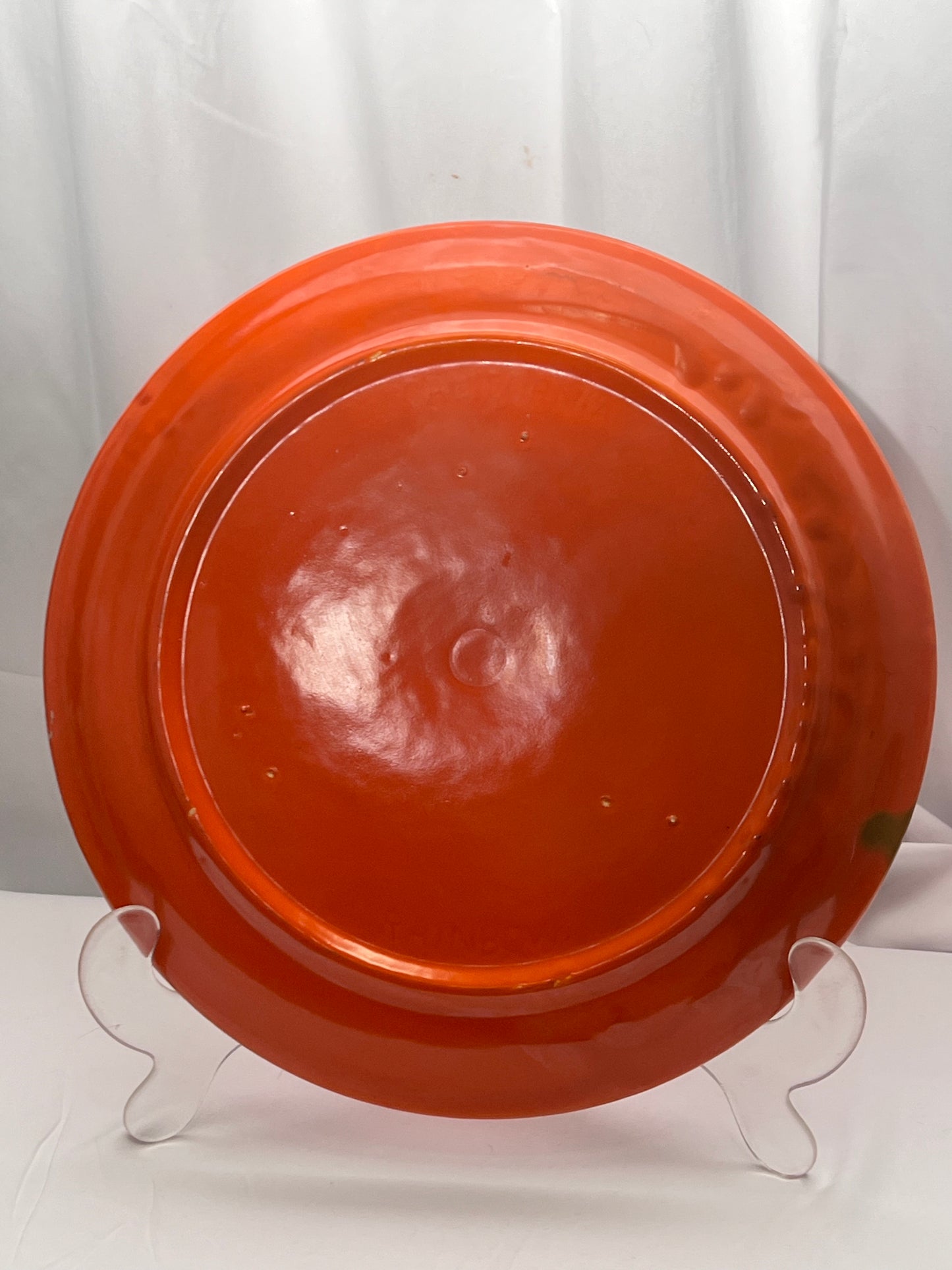 Bauer - Los Angeles - 13” Serving Platter- Orange- vintage - 2 ring- California- Rainbow