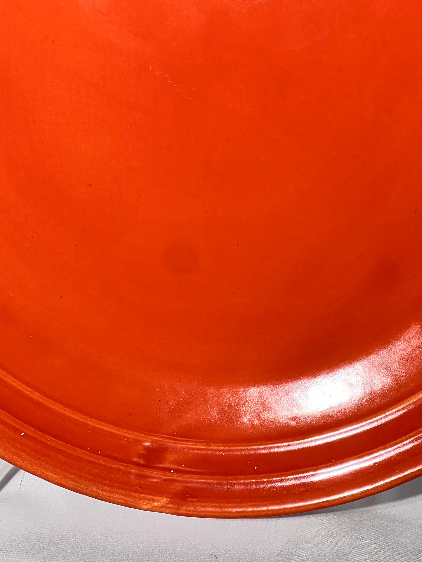 Bauer - Los Angeles - 13” Serving Platter- Orange- vintage - 2 ring- California- Rainbow