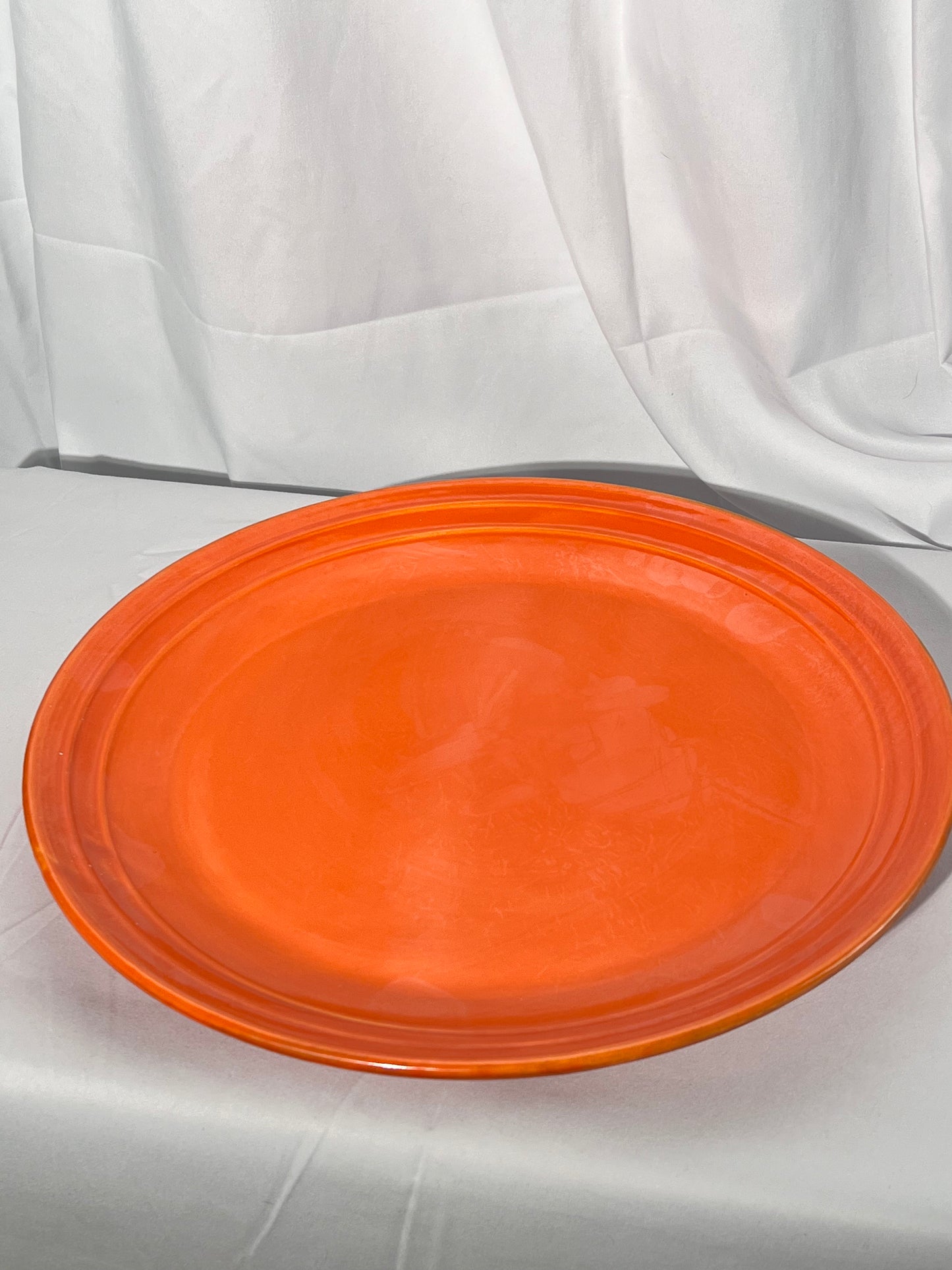 Bauer - Los Angeles - 13” Serving Platter- Orange- vintage - 2 ring- California- Rainbow