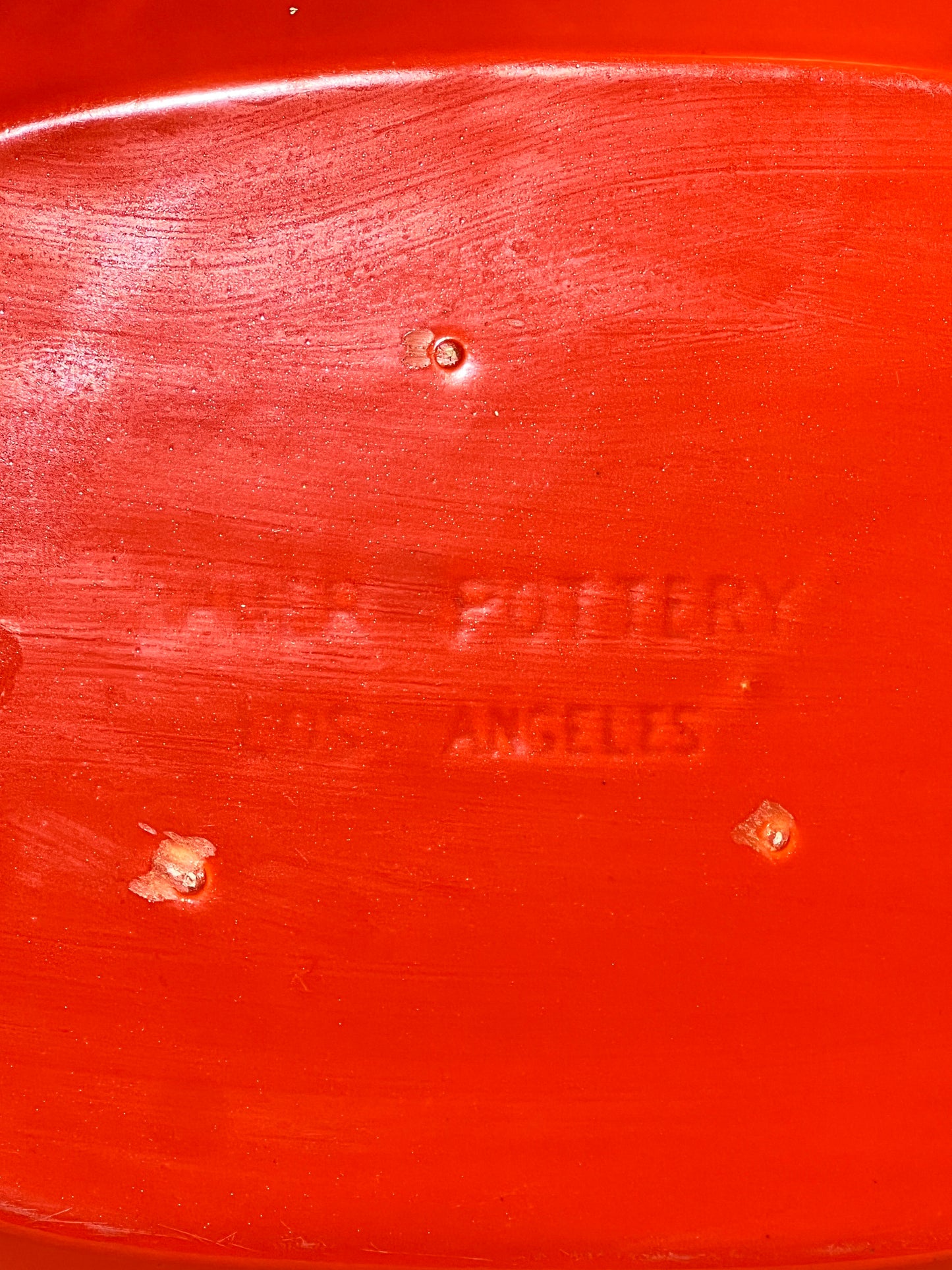 Bauer Pottery- Los Angeles- 13” x 9” serving platter - Orange