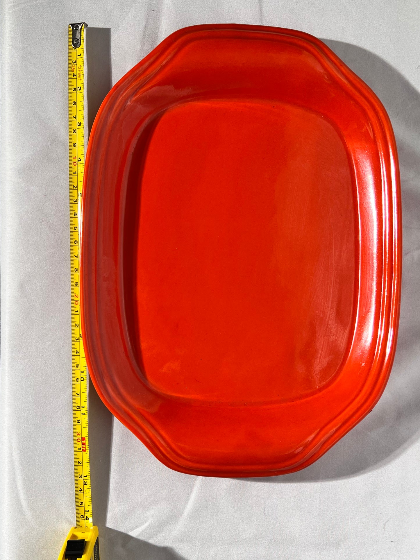 Bauer Pottery- Los Angeles- 13” x 9” serving platter - Orange