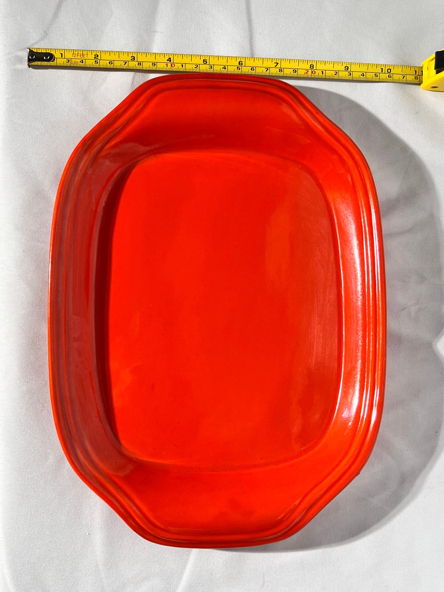 Bauer Pottery- Los Angeles- 13” x 9” serving platter - Orange
