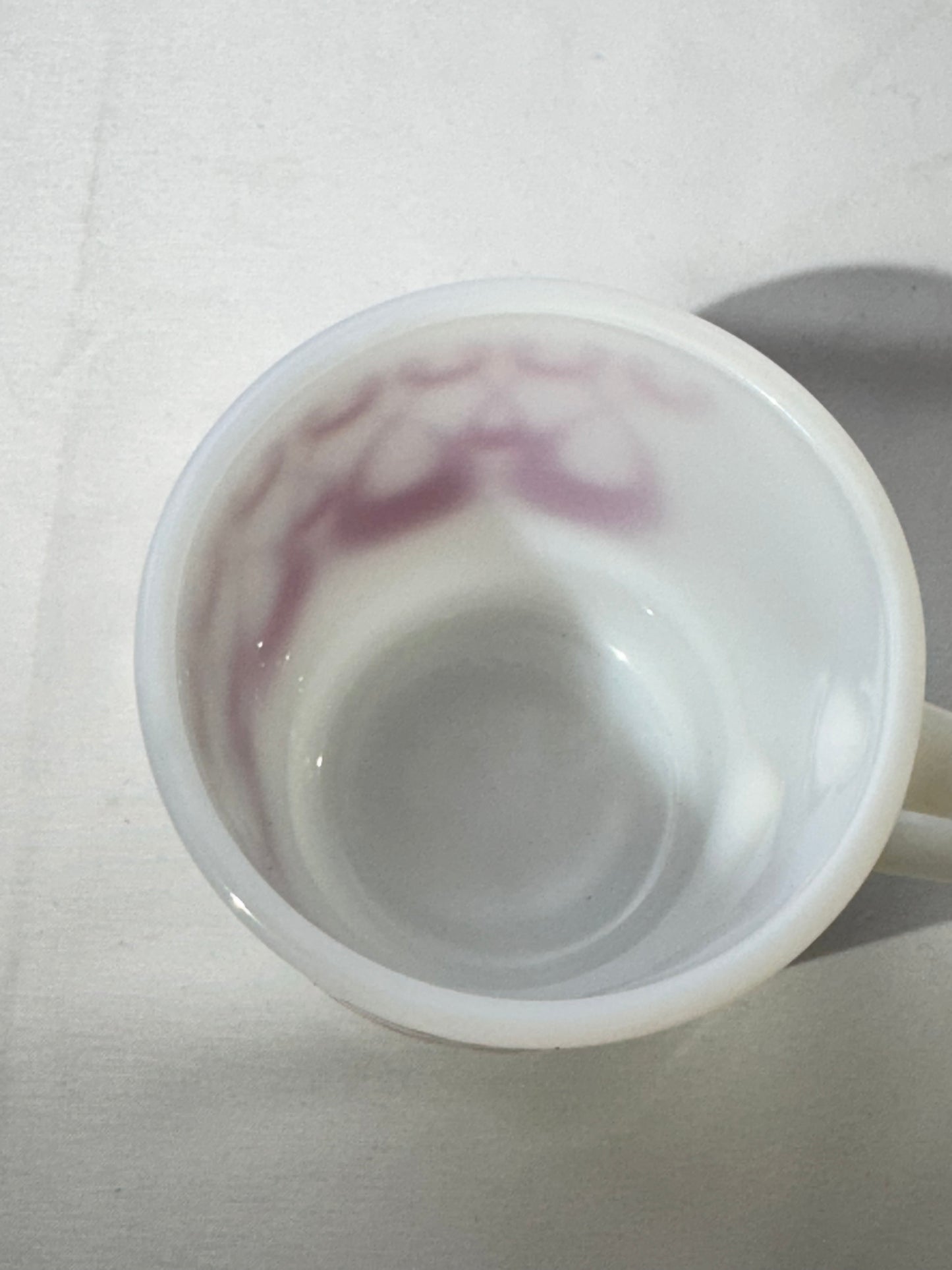 MCM- Fire King - Anchor Hocking - Red Swirl Teardrop - Mug - 45 - Oven Proof- Made in USA