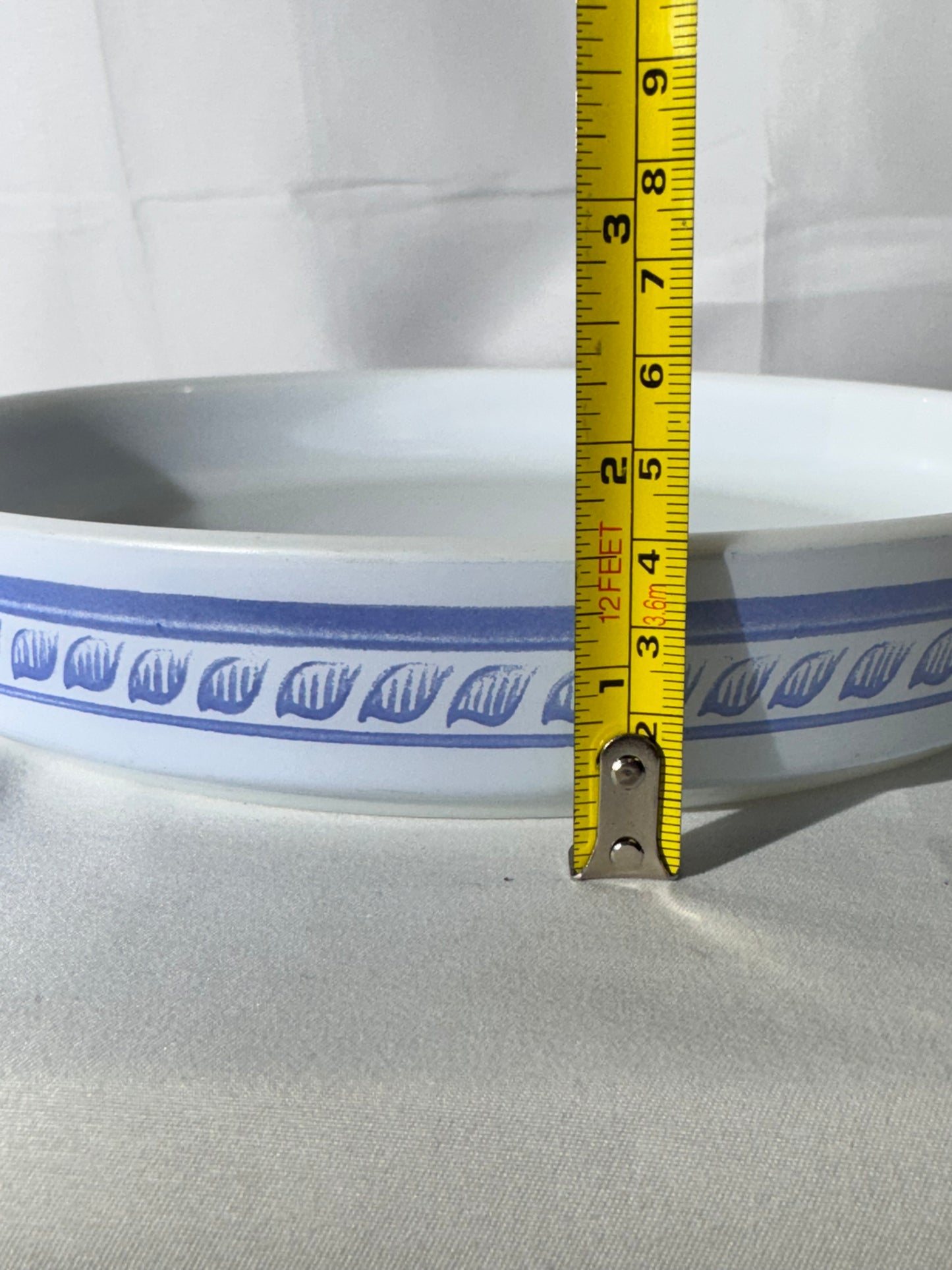 PYREX- Brittany Blue - 9 1/2” Round Quiche Tart Dish - 486-B - ovenware - made in USA