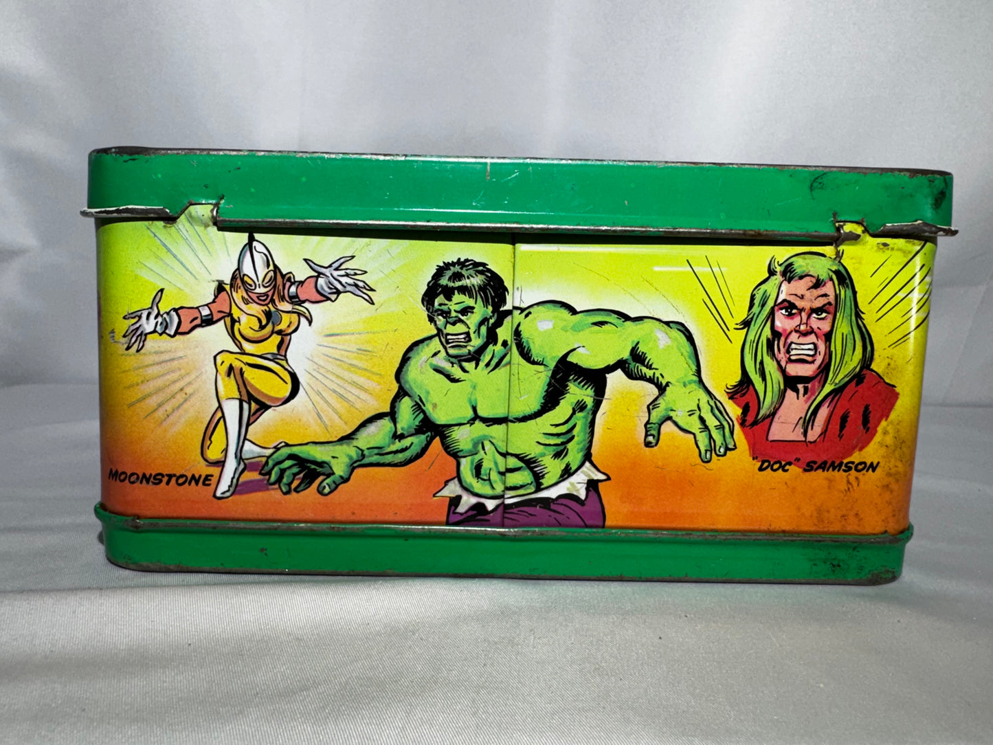 Vintage 1978 Aladdin The Incredible Hulk Metal Lunch Box w/ Original Thermos