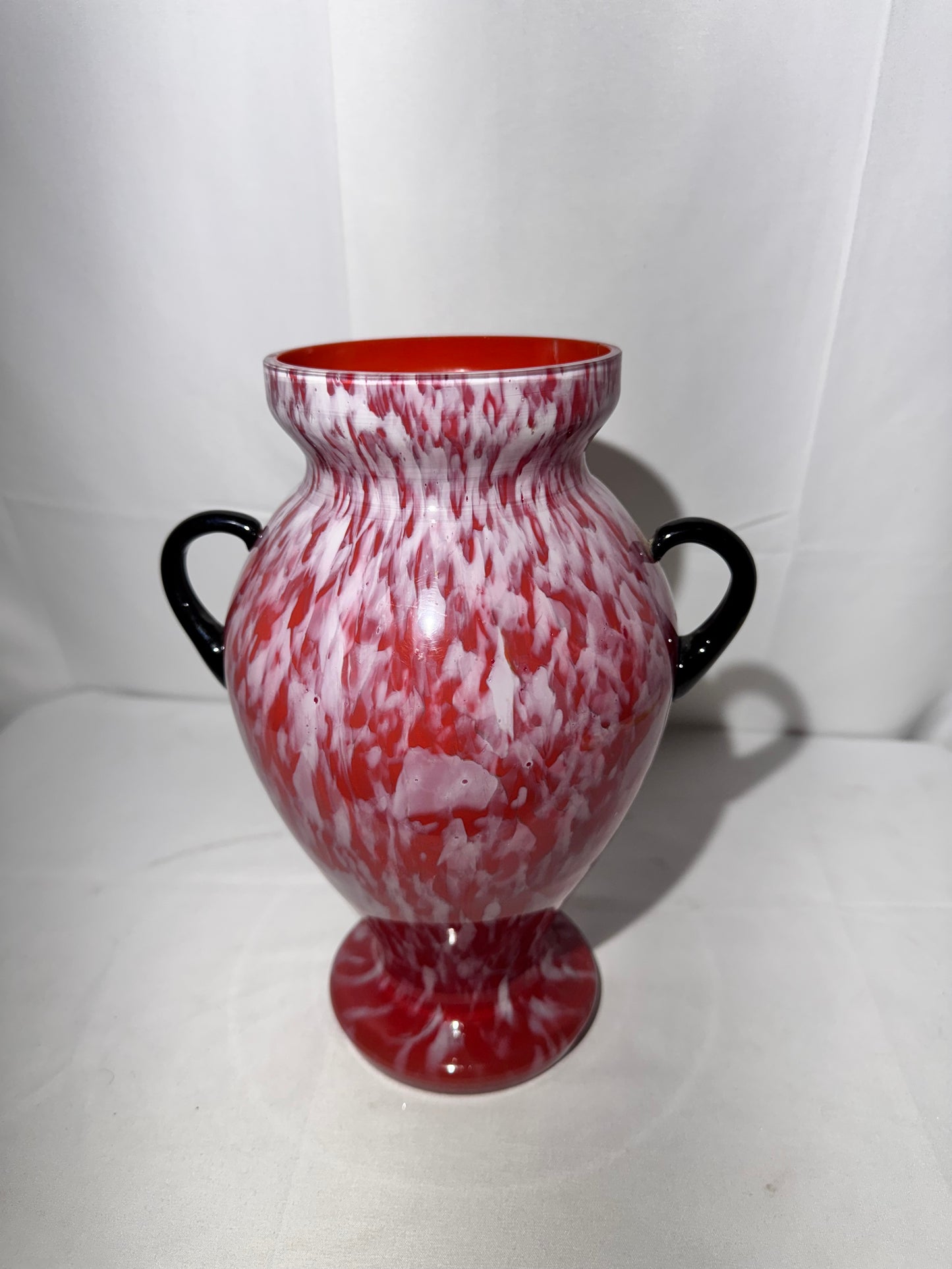 Vintage Franz Welz Czech Art Deco Hand Blown Glass Vase