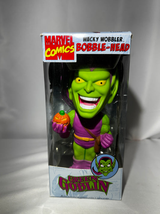 Funko Wacky Wobbler Green Goblin Bobblehead Marvel Comics 2008 Vaulted w/ Box