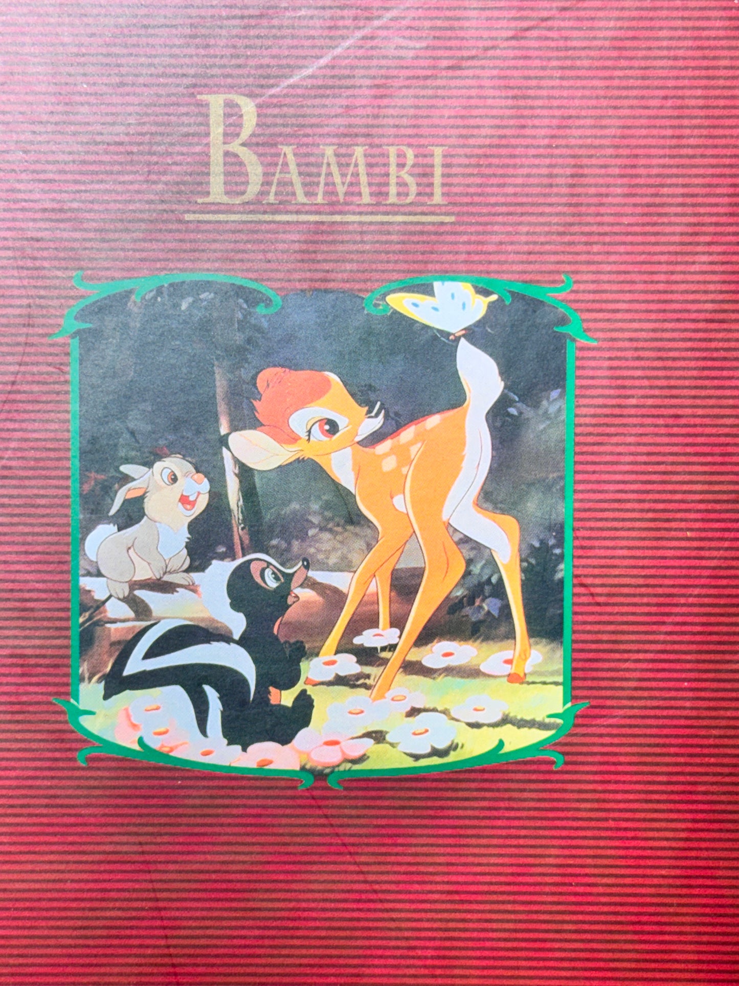 Vintage Disney Bambi Storybook Ornament Set 4 Pc Thumper Flower Owl