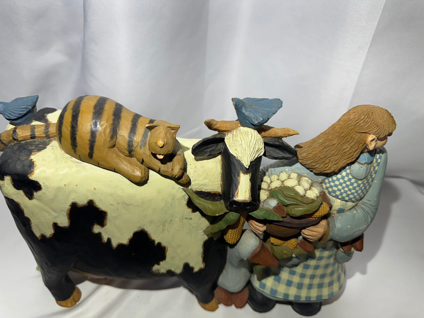 Williraye Studio When The Cows Come Home WW1509 2001 Folk Art Figurine Read