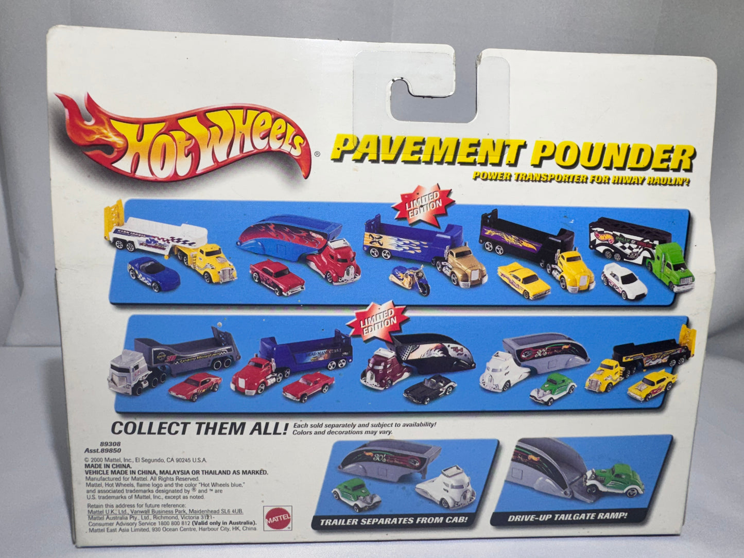 Hot Wheels Pavement Pounder – Hot Wheels Logo / Chevy Impala (2000 Mattel)