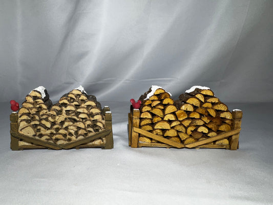 Department 56 Wooden Log Piles Village Accessories – Item #52665