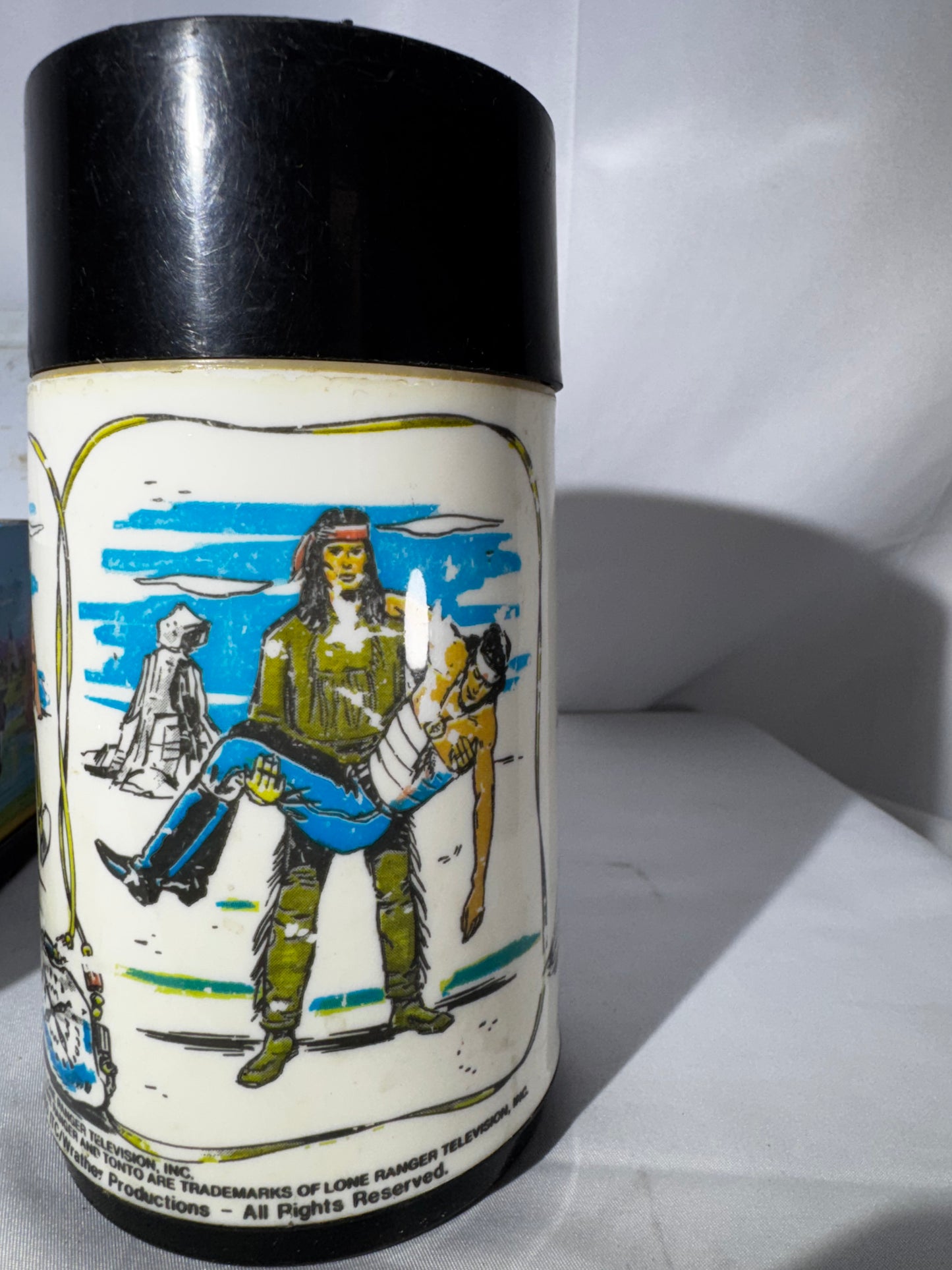 Vintage 1980 The Legend of the Lone Ranger Metal Lunchbox with Original Thermos – Aladdin Industries