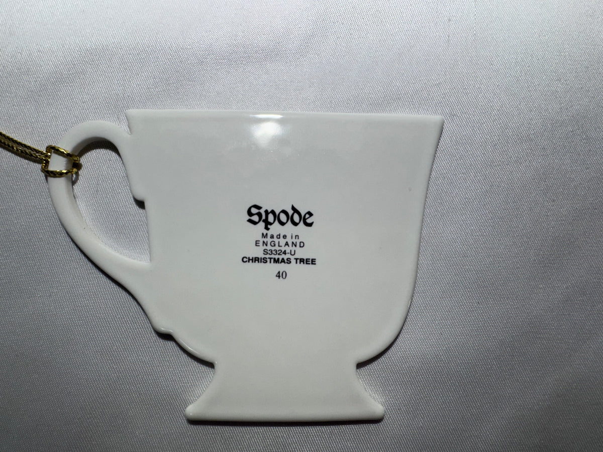Vintage Spode Christmas Tree Teacup Ornament – Made in England