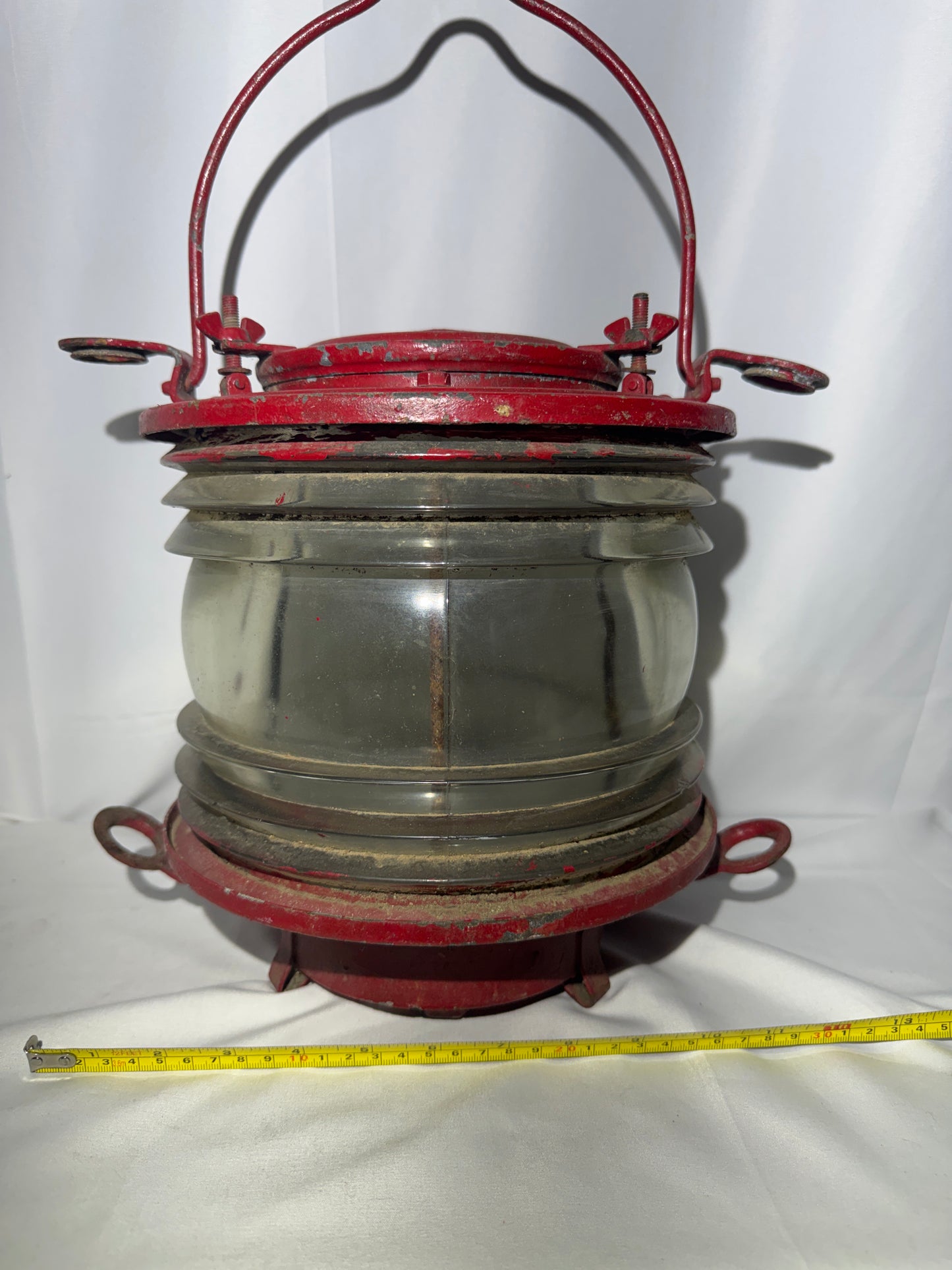 Vintage Nippon Sento Nautical Marine Oil Lantern – Made in GDR – Schiffslaternenwerk Ueckermünde