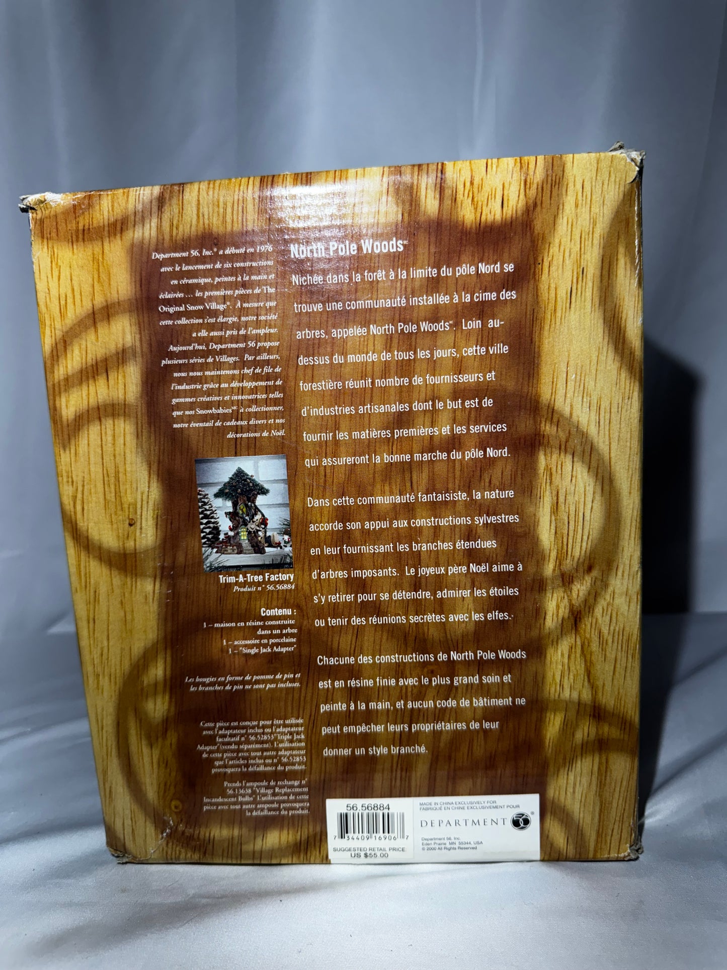 Department 56 North Pole Woods Trim-A-Tree Factory #56884 Retired 2001 Read