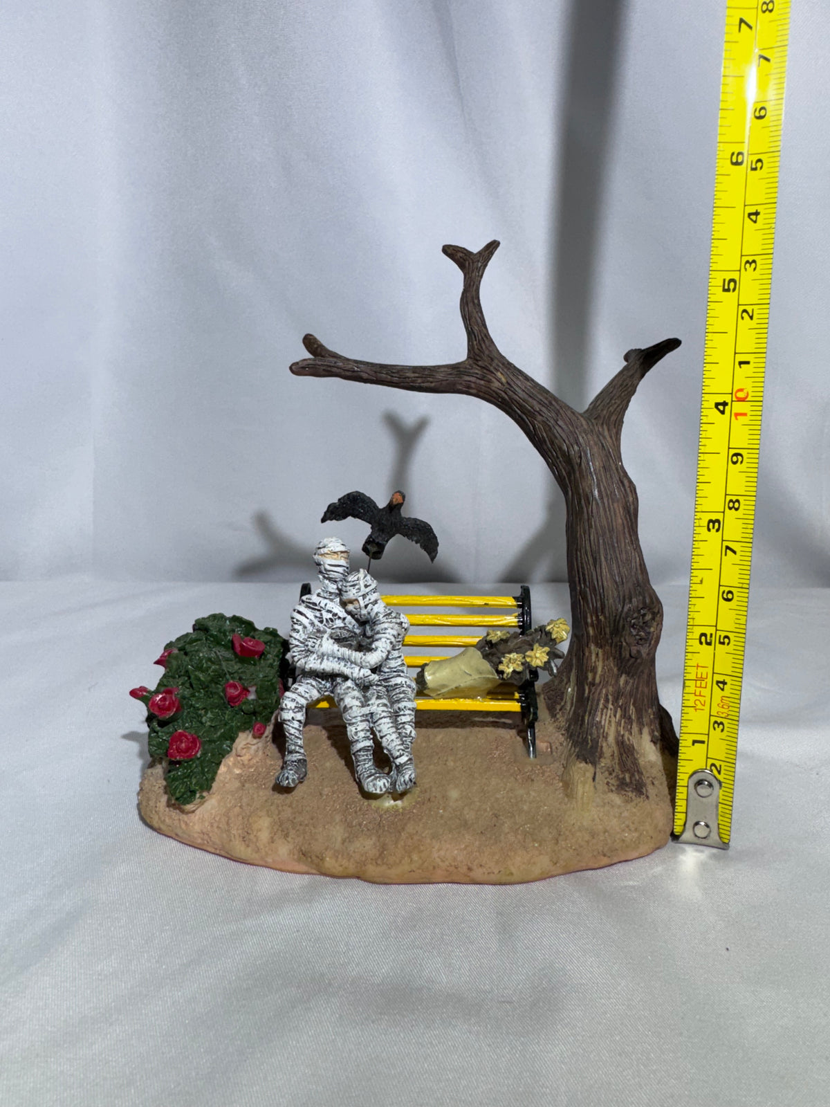 Lemax Spooky Town “Wrapped Up in Each Other” Mummy Couple Figurine – 2008 Retired