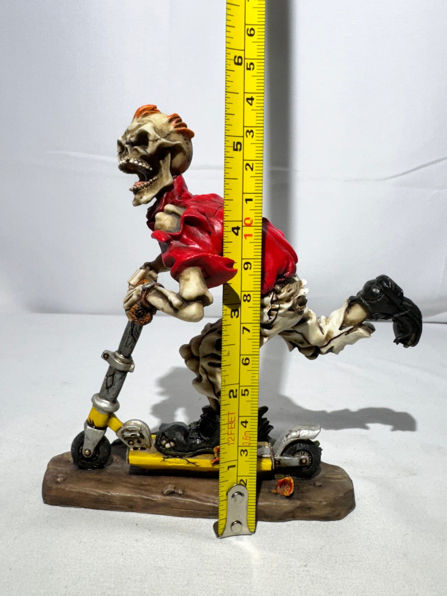 Summit Collection Skeleton on Scooter Figurine – Gothic Punk Decor