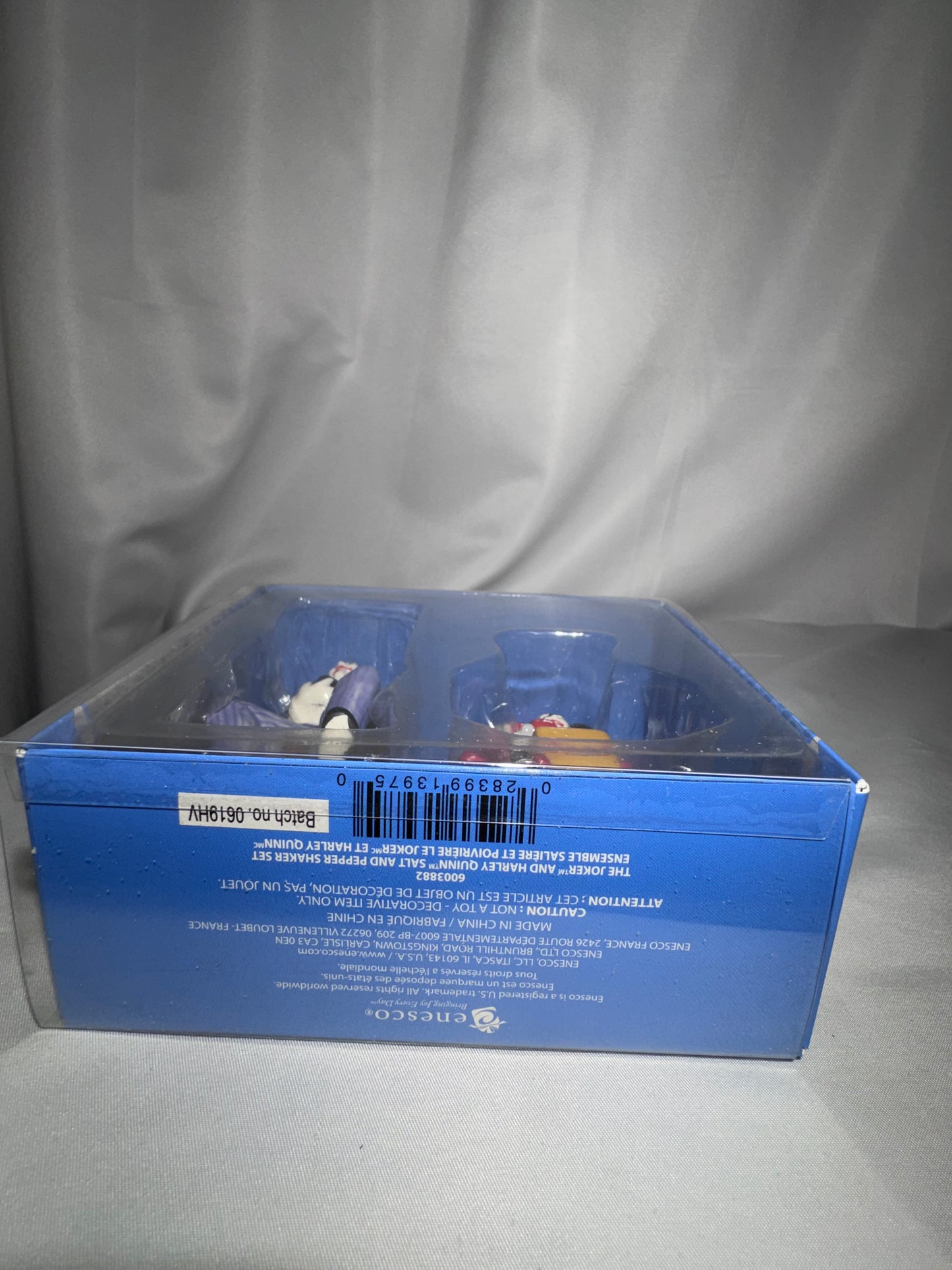 Vintage 2019 Enesco DC Comics Joker & Harley Quinn Salt & Pepper Shaker Set – Original Box