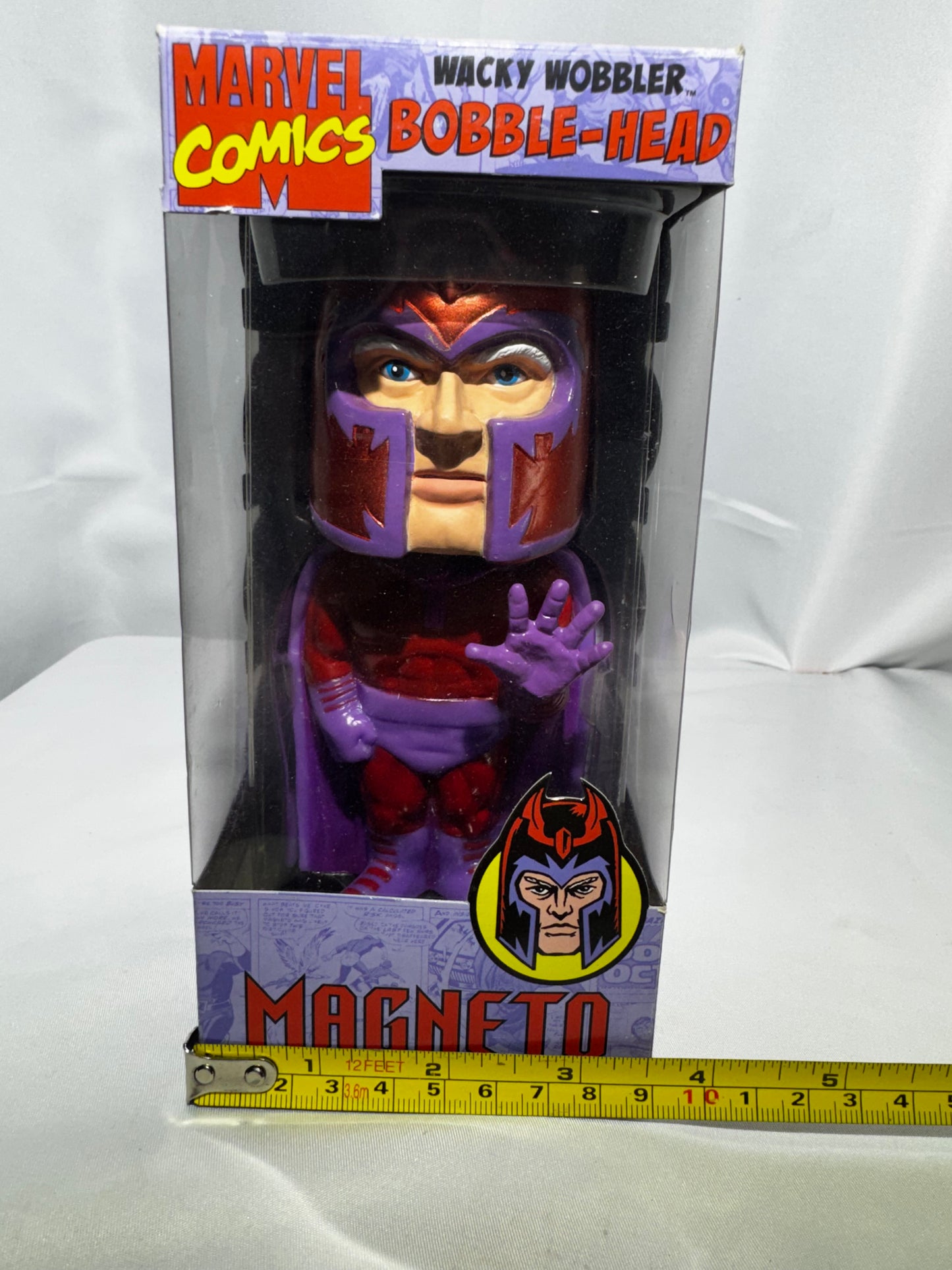 Funko Wacky Wobbler Magneto Bobblehead Marvel Comics 2008 Vaulted w/ Box
