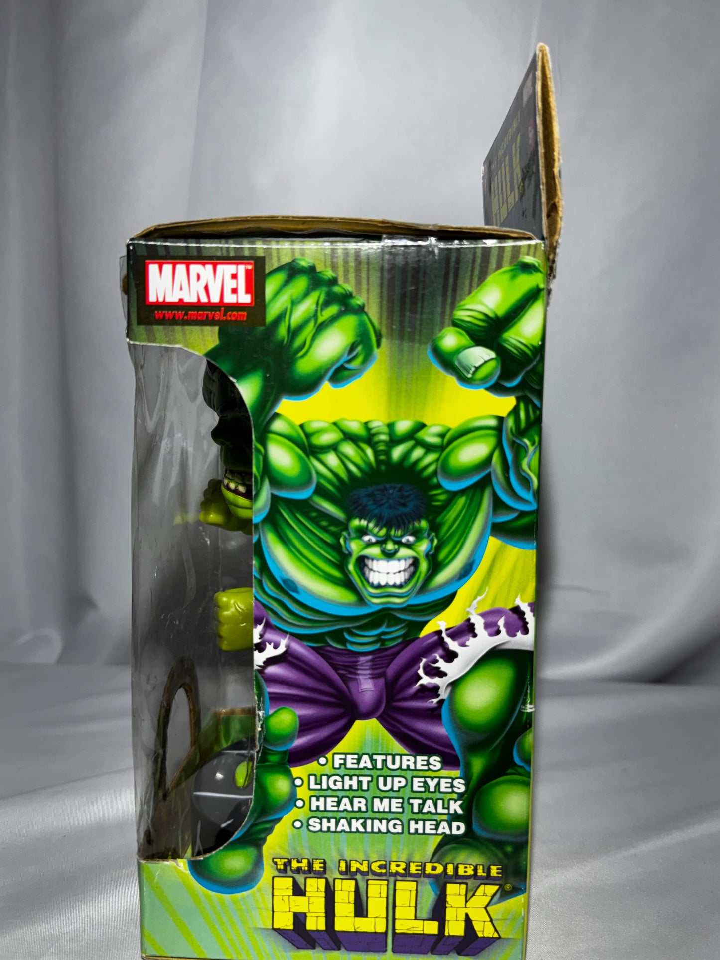 2003 Marvel The Incredible Hulk Bobble Head Lights Sounds Way Out Toys w/ Box