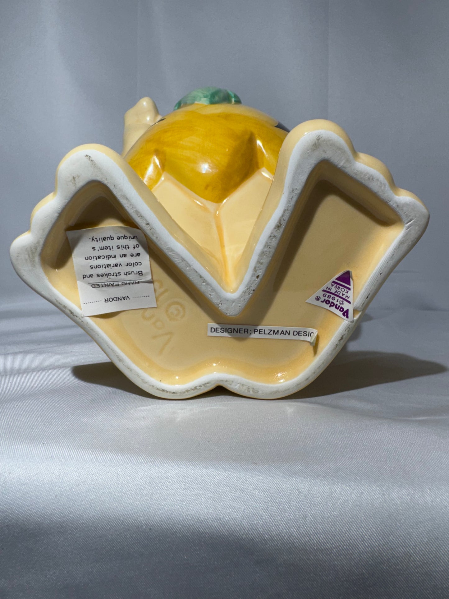 Vintage 1989 Vandor Fred Flintstone Ceramic Cookie Jar Hand Painted Korea