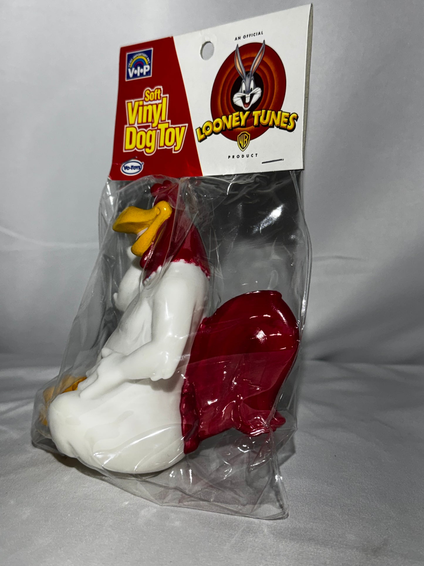 Vintage 1994 Vo-Toys Looney Tunes Foghorn Leghorn Squeaky Toy Sealed 5”