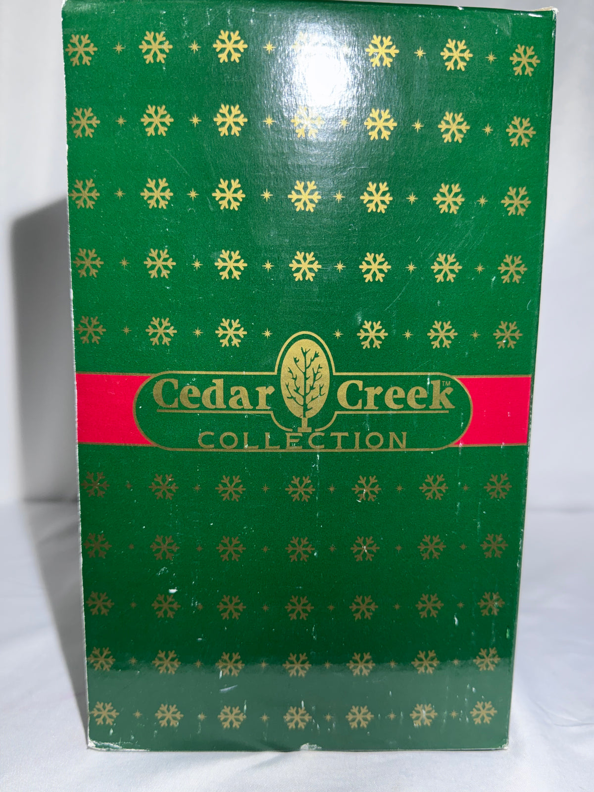 Vintage 1998 Kirkland Signature Cedar Creek Collection Mr. & Mrs. Santa Claus Figurine Set – 10” – Original Box - chip