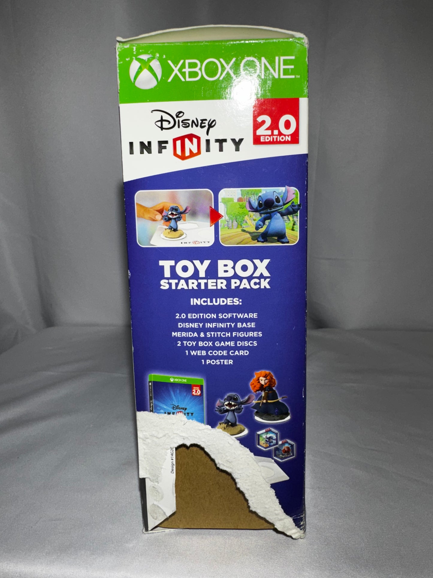 Disney Infinity 2.0 Xbox One Game Base Merida Stitch Figures starter pack 2014