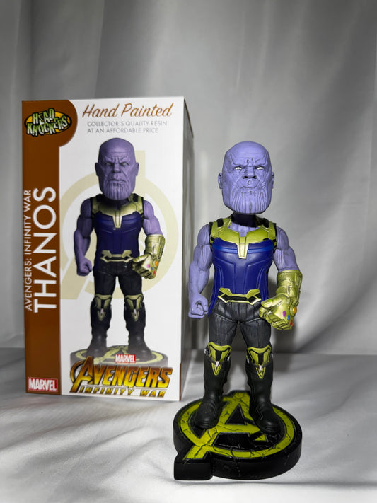 NECA Thanos Head Knocker Avengers Infinity War Resin Bobblehead Figure 8”