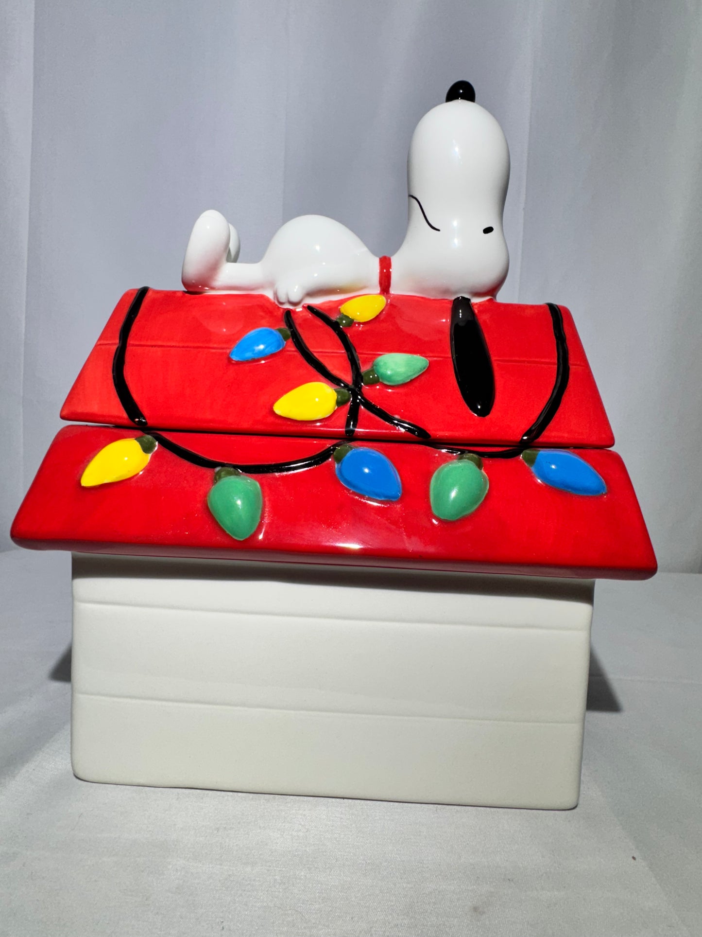 Snoopy Christmas Cookie Jar – Peanuts – With Original Box