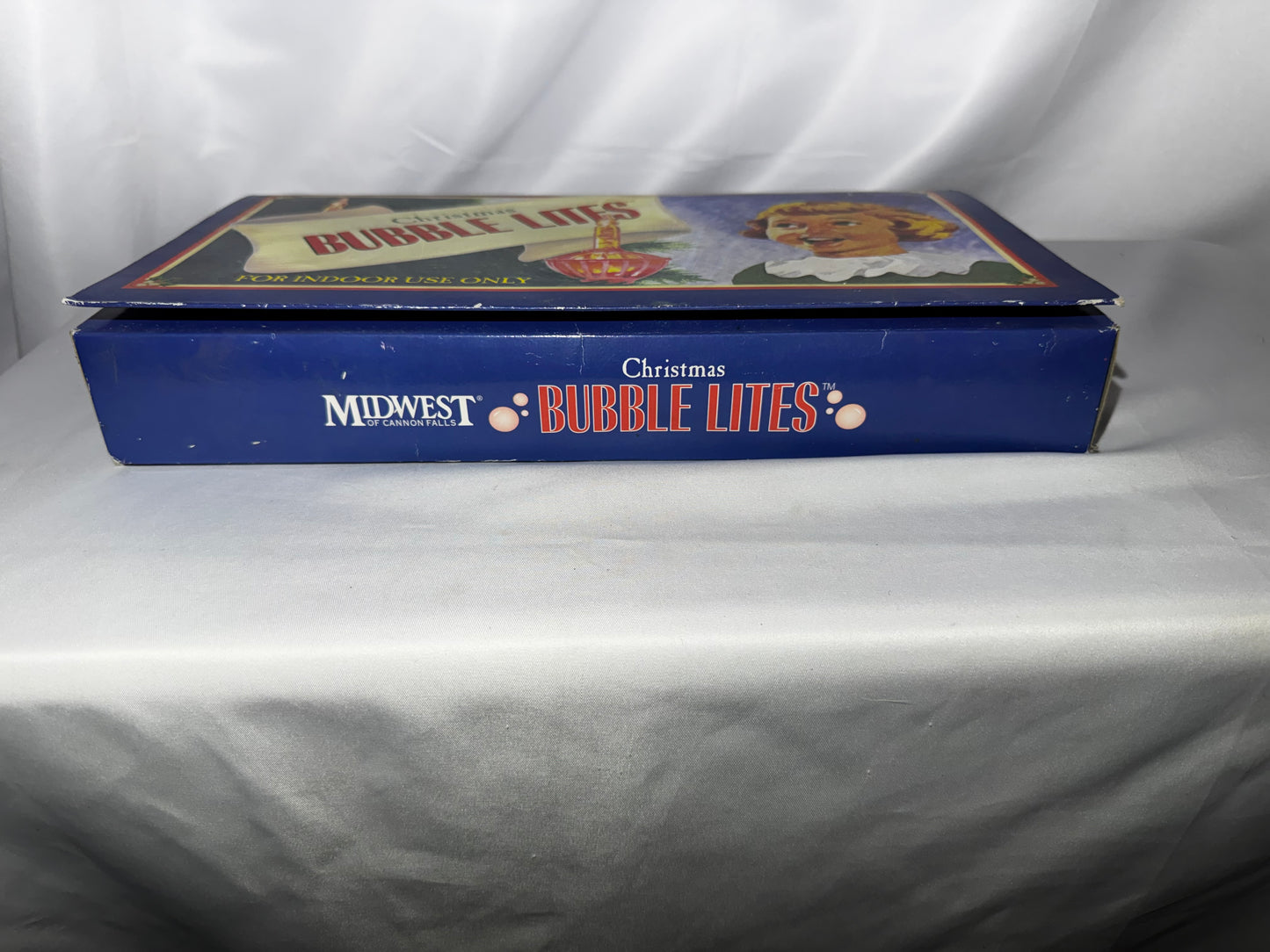 Vintage Midwest of Cannon Falls Christmas Bubble Lites Set of 7 Indoor Lights w/ Box
