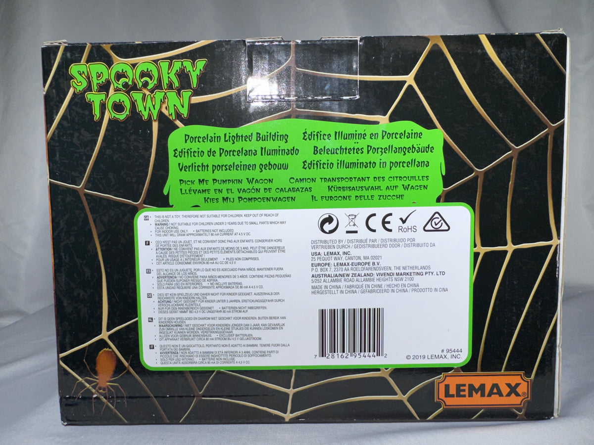 Lemax Spooky Town Pick Me Pumpkin Wagon #95444 – 2019 – Original Box