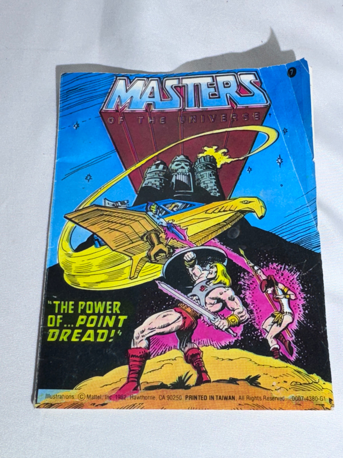 Vintage 1981 Mattel Masters of the Universe Stratos Action Figure with Mini-Comic