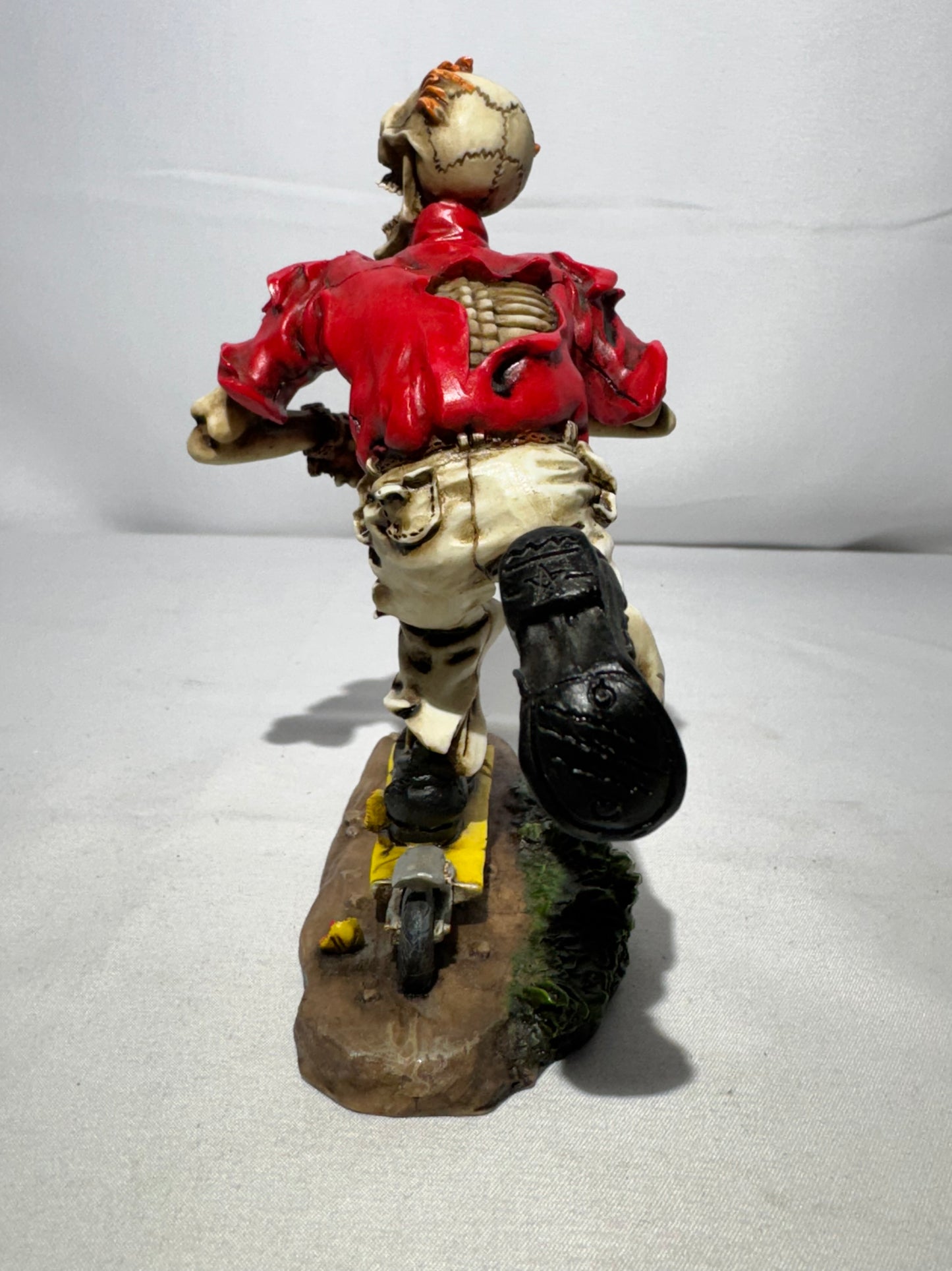Summit Collection Skeleton on Scooter Figurine – Gothic Punk Decor