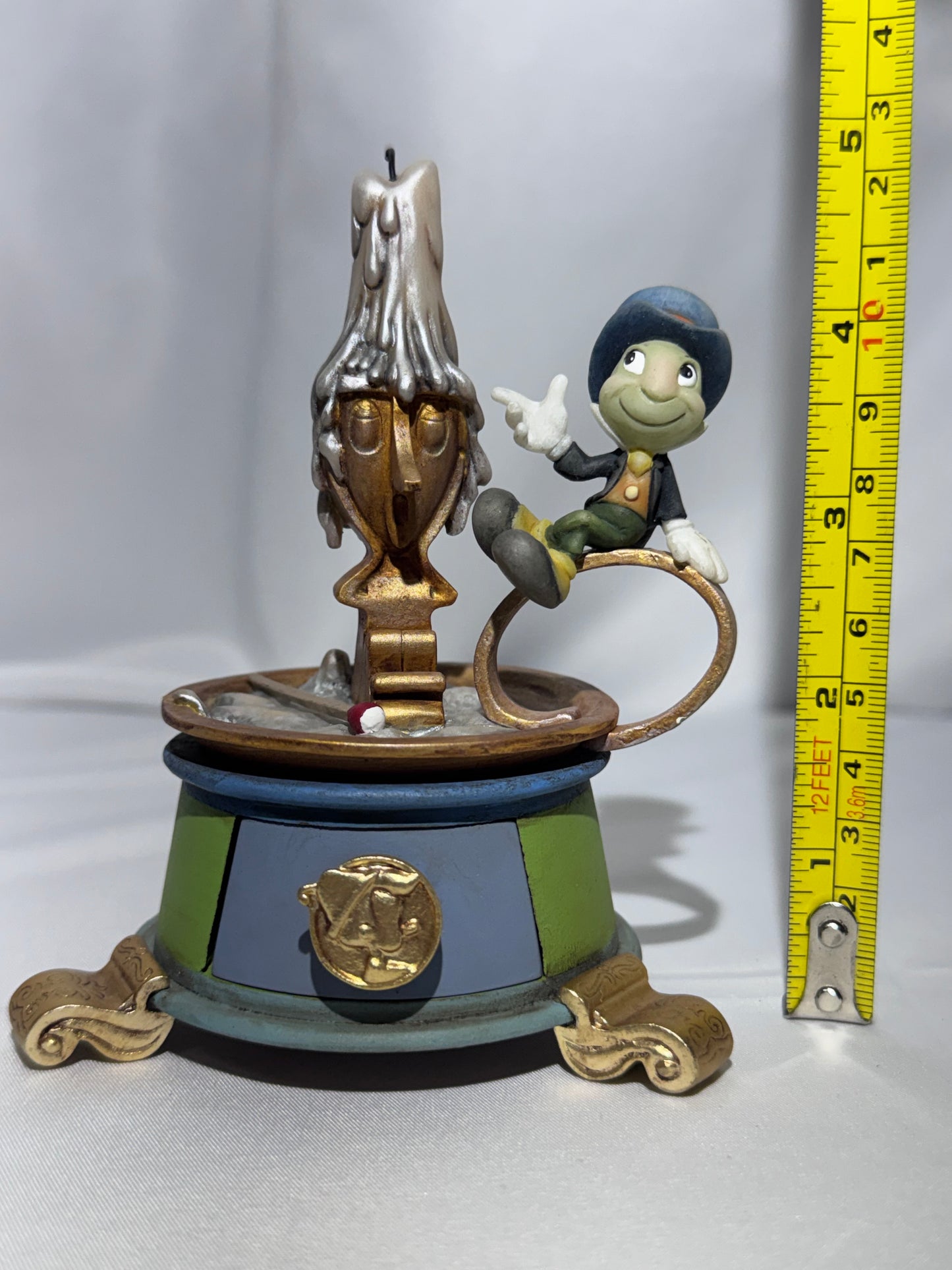 Disney Jiminy Cricket Animated Treasures Keepsake Box Pinocchio COA Coin RARE
