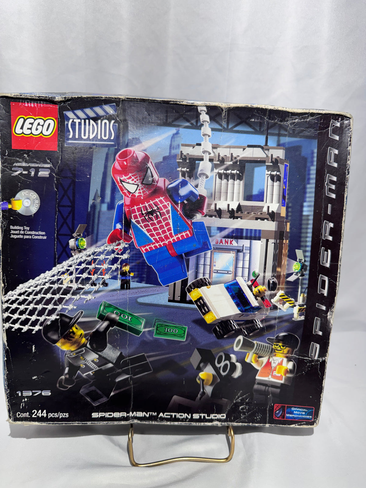 LEGO Studios Spider-Man Action Studio #1376 – 2002 – Factory Sealed / Unopened – Rare