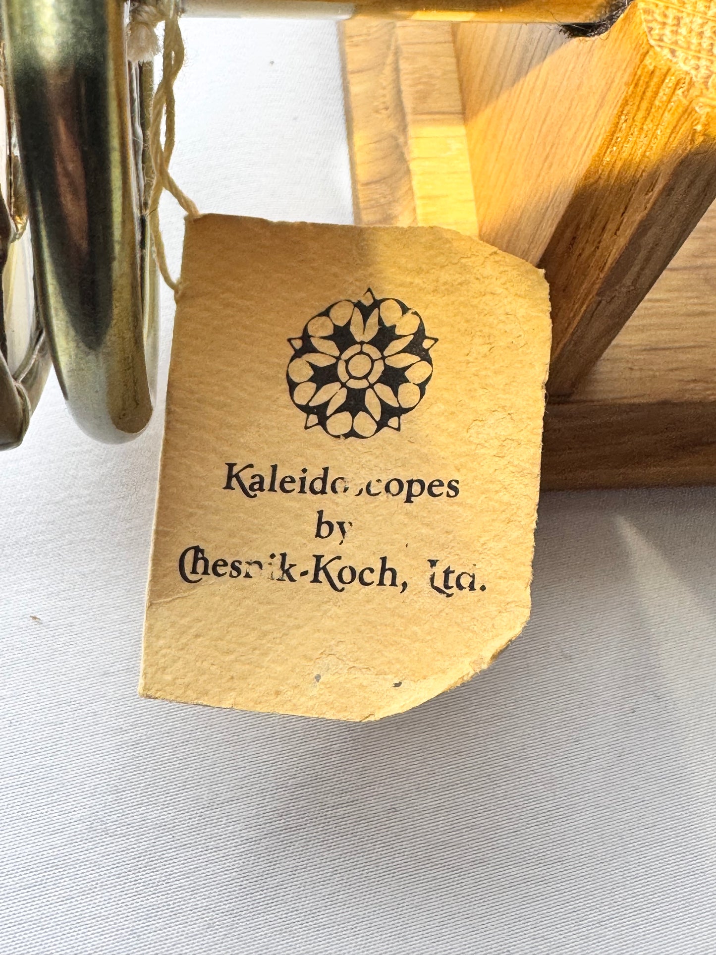 Vintage Chesnik-Koch Brass Kaleidoscope – Signed & Dated 1990