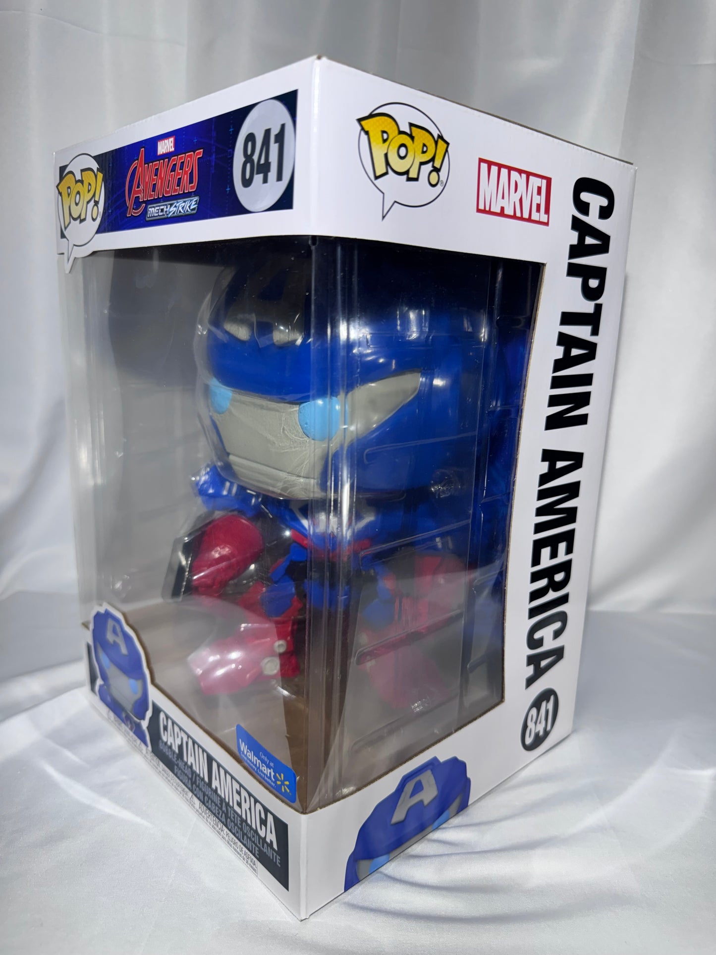 Funko POP! Jumbo Marvel Avengers Mech Strike Captain America #841 Walmart Exclusive