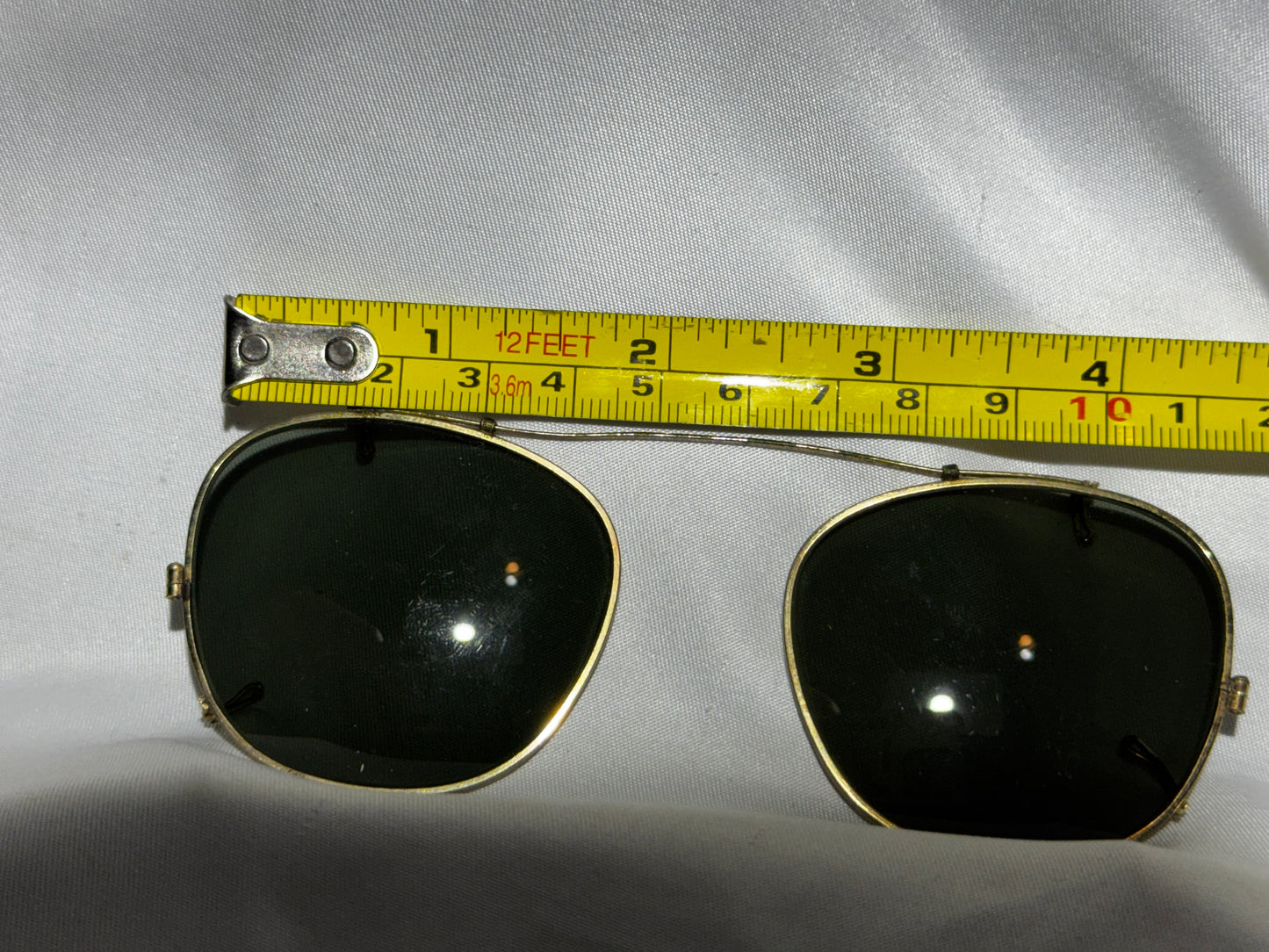 Vintage Bausch & Lomb Ray-Ban Clip-On Sunglasses with Original Ray-Lite Case – Made in USA