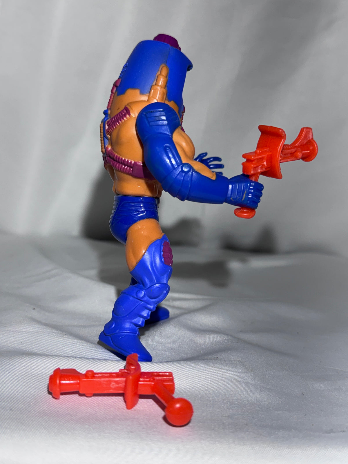 1983 Mattel MOTU Man-E-Faces Action Figure Complete 2 Weapons Vintage He-Man