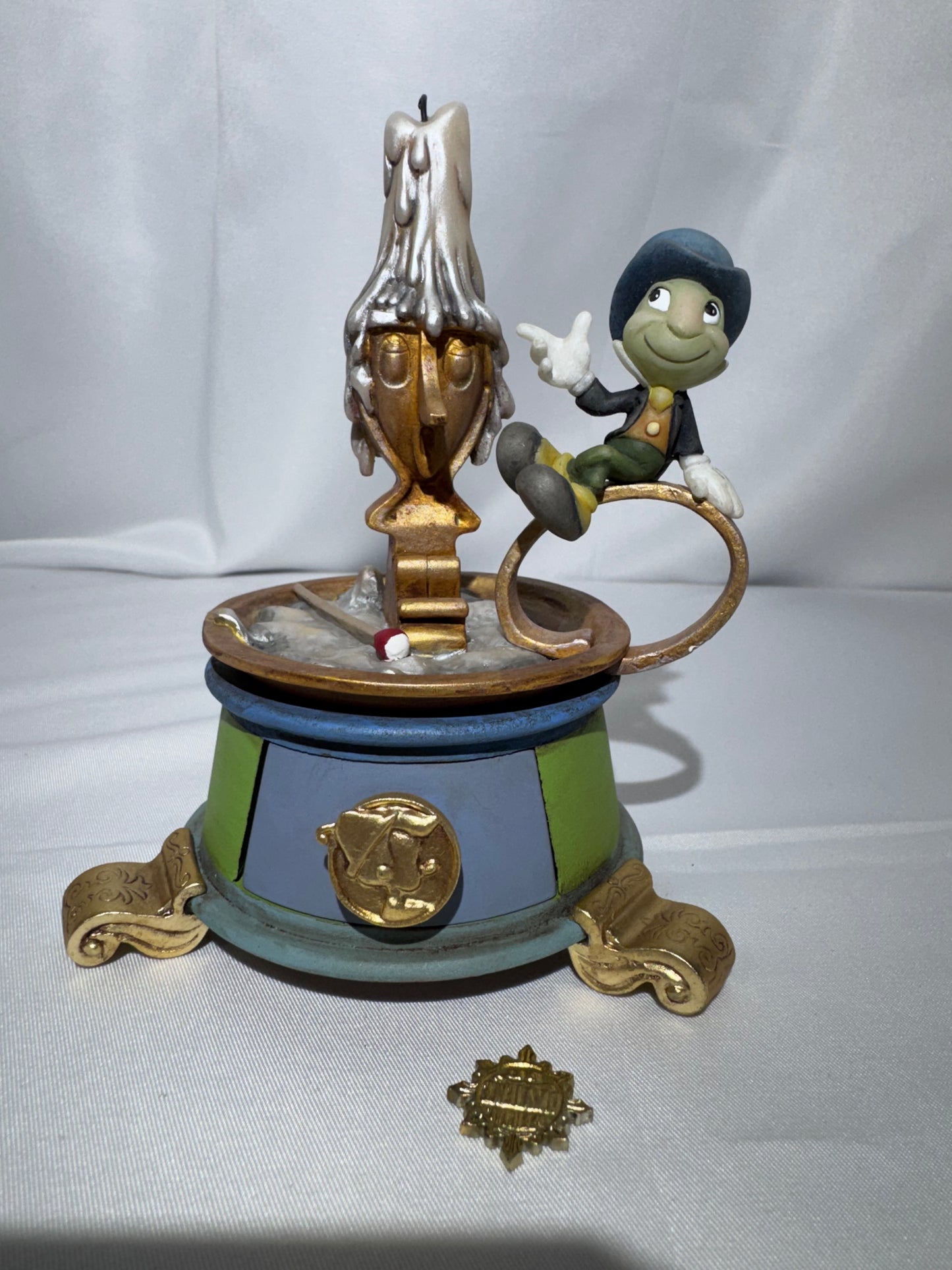 Disney Jiminy Cricket Animated Treasures Keepsake Box Pinocchio COA Coin RARE