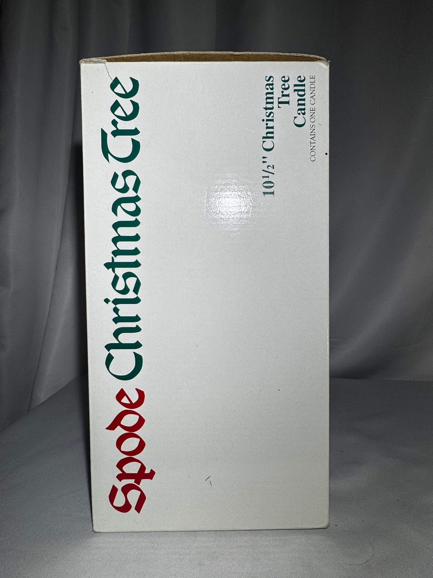 Spode Christmas Tree 10.5” Holiday Tree Candle Santa Topper w/ Original Box Decor