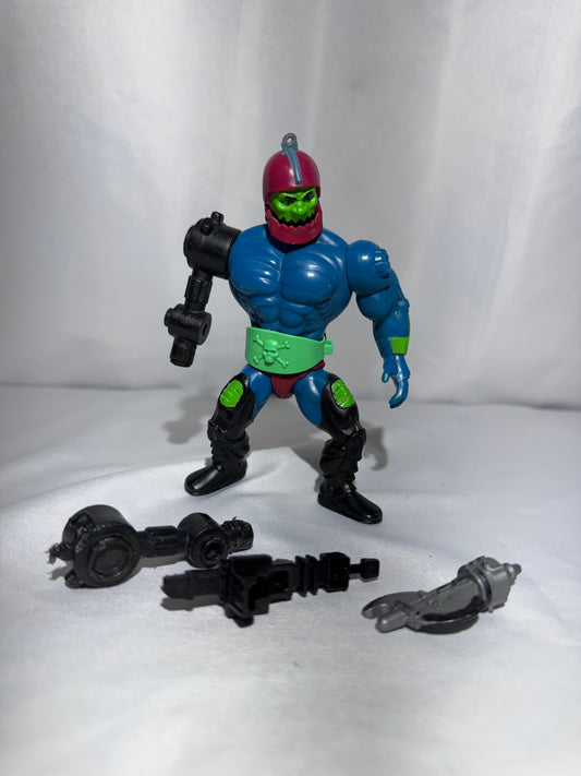 Vintage 1981 Mattel Masters of the Universe Trap Jaw Action Figure – 3 Attachments