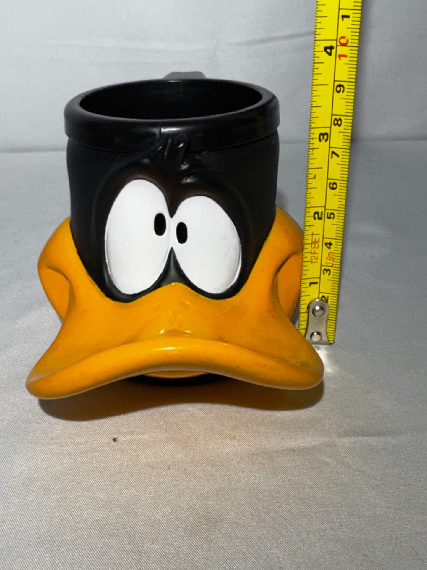 Vintage Daffy Duck Looney Tunes Plastic Resin Mug Cup w/ Handle by Applesauce WB