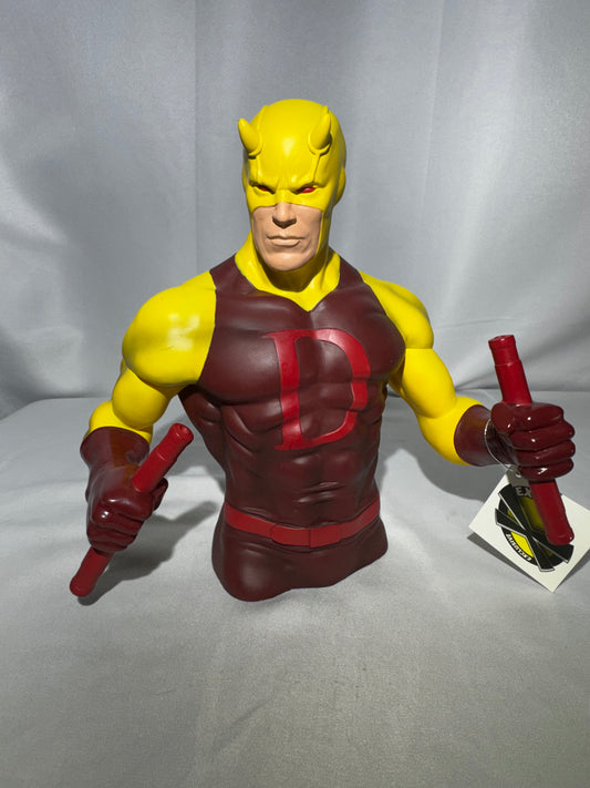 Marvel Daredevil Yellow PX Exclusive Bust Bank Monogram #68443 w/ Tag