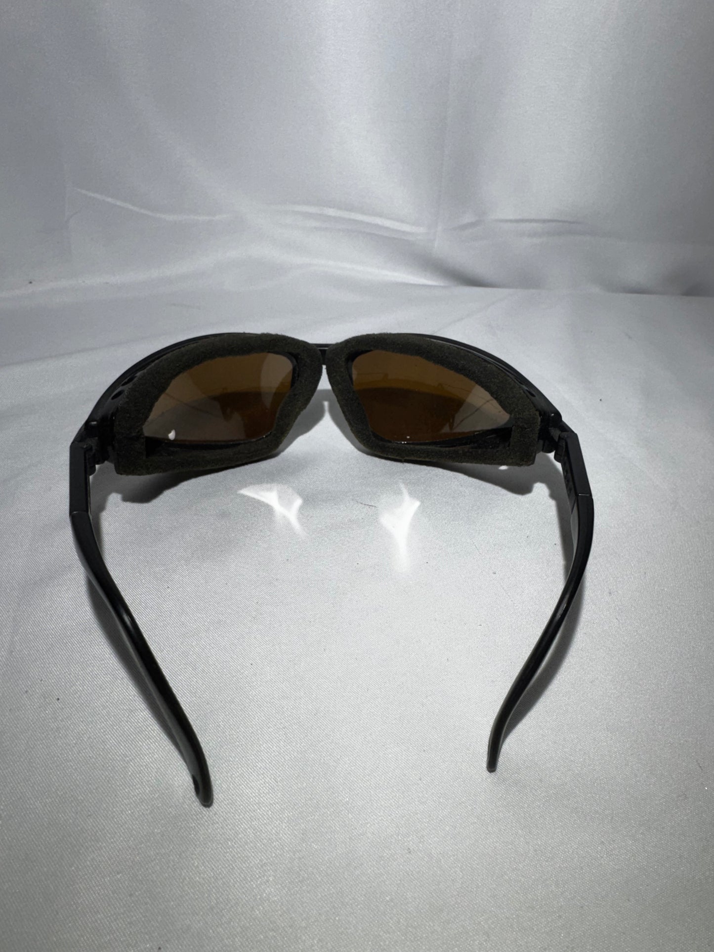 Vintage 7eye by Panoptx Motorcycle Dry Eye Sunglasses AirShield w/ Case & Extra Earpieces