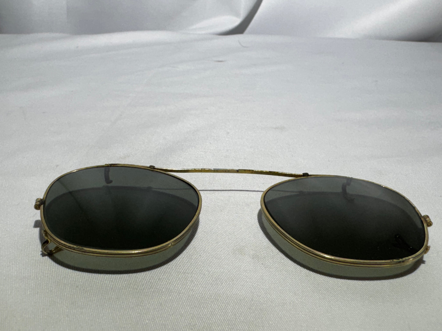 Vintage Bausch & Lomb Ray-Ban Clip-On Sunglasses with Original Ray-Lite Case – Made in USA